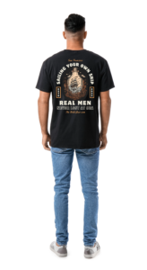 Black Vintage Illustration Sea Adventure T-Shirt 